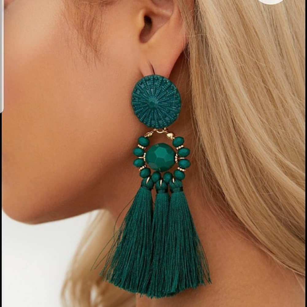 Tassel earrings fringe style and feee gift - Picture 7 of 8